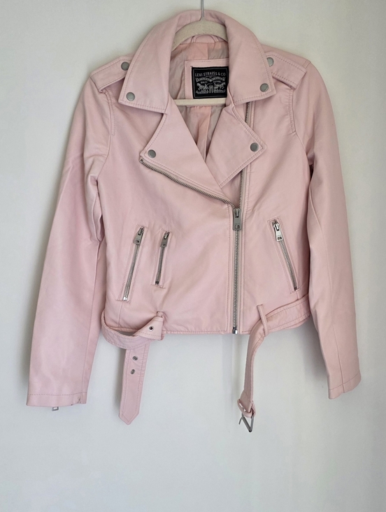 Levi Strauss Signature Jackets & Blazers - Levi Strauss & Co Rosewood Faux Leather Zipper Utility Biker Jacket Size S